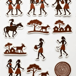 Regional Art & Symbols - Sticker Sheet v17